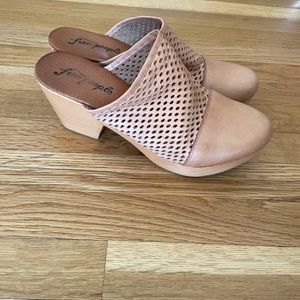 Free People Leather Clogs